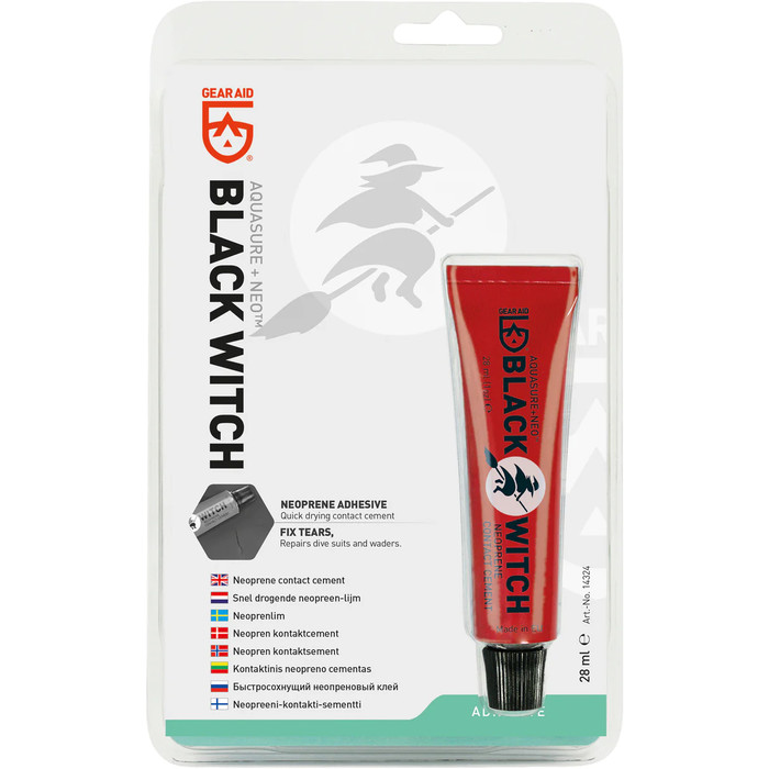 2024 Gear Aid Black Witch 28ml Tube Neoprene Contact Cement GABW